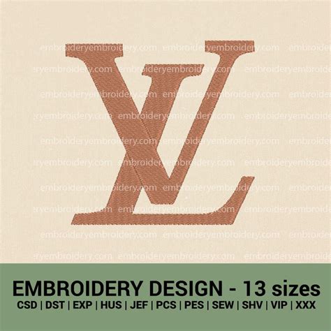 lv embroidery|lv embroidery file.